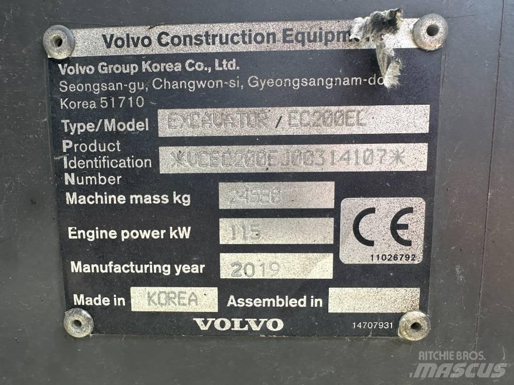 Volvo EC 200 EL 大型油圧ショベル12t以上（パワーショベル・ユンボ）