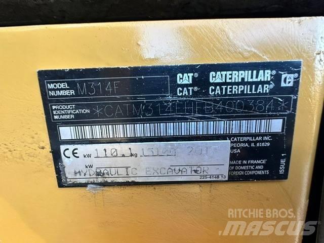 CAT M 314 F ホイール式油圧ショベル（パワーショベル・ユンボ・バックホー）