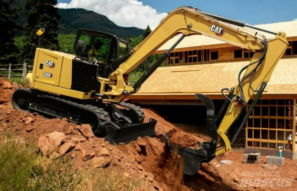 CAT 308 E CR UTHYRES 中型油圧ショベル 7ｔ-12ｔ（ユンボ・パワーショベル・バックホー）