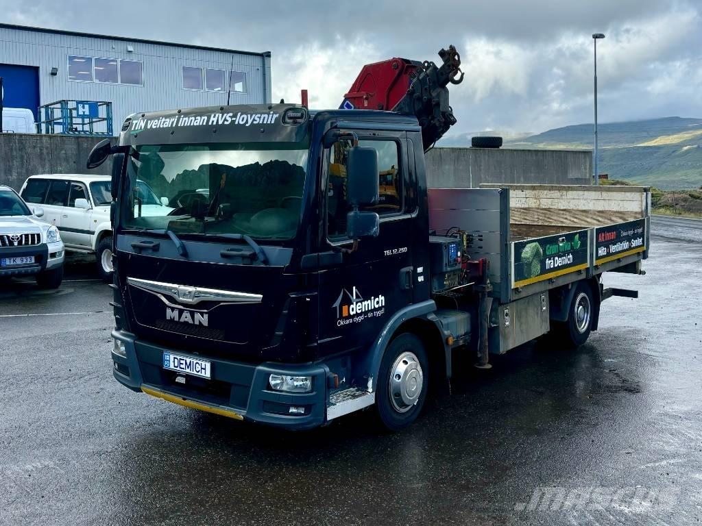 MAN TGL 12.250 クレーントラック、ユニック車