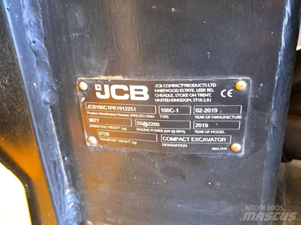 JCB 100 C-1 中型油圧ショベル 7ｔ-12ｔ（ユンボ・パワーショベル・バックホー）