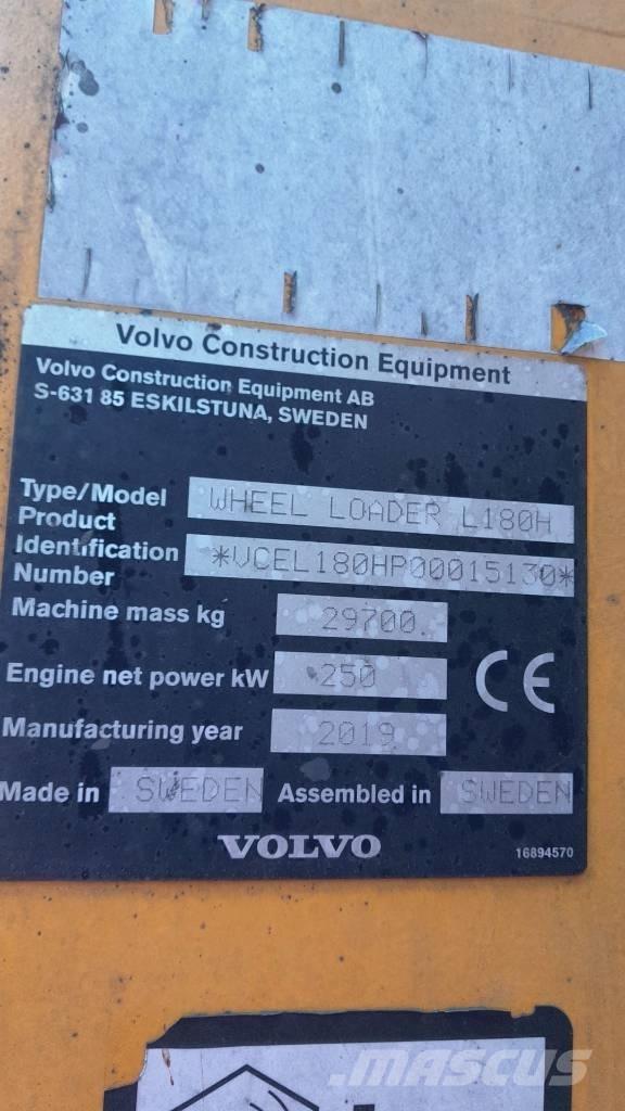 Volvo L 180 H ホイールローダー・タイヤショベル