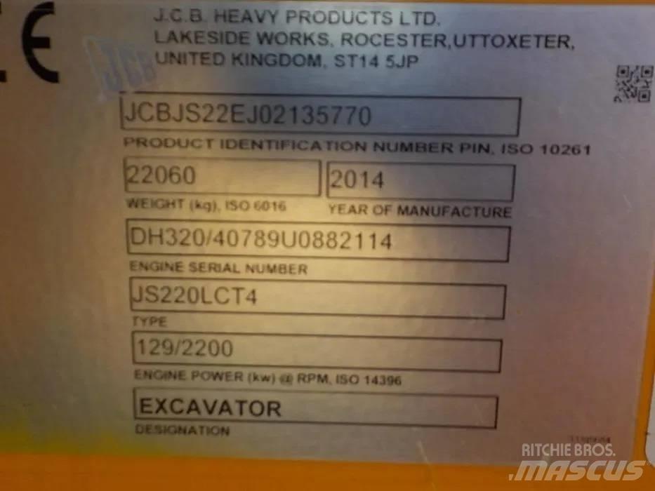JCB JS220LC 大型油圧ショベル12t以上（パワーショベル・ユンボ）
