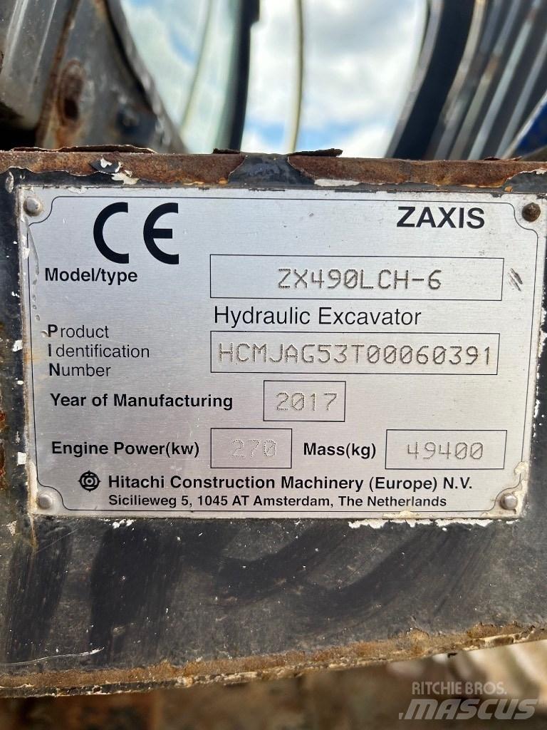 Hitachi 490 LCH-6 大型油圧ショベル12t以上（パワーショベル・ユンボ）