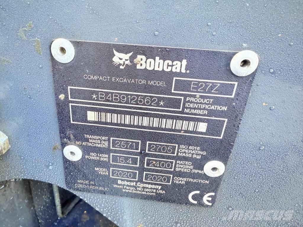 Bobcat E 27z ミニ油圧ショベル 7t以下（ミニユンボ・ミニディガー）