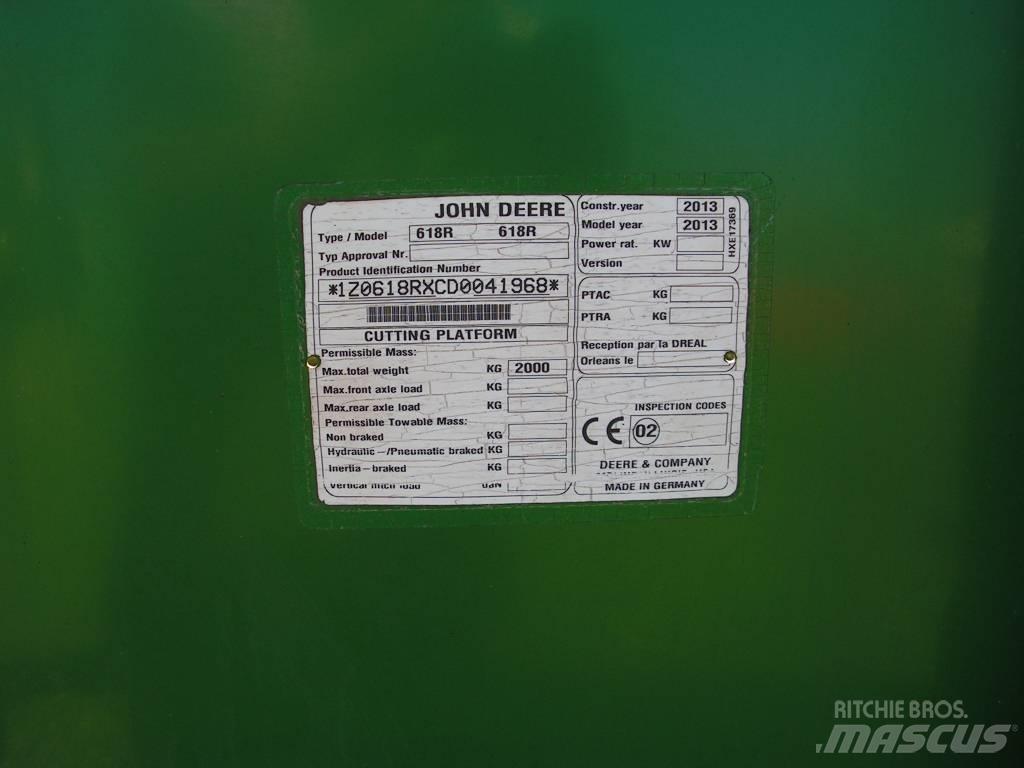 John Deere 618 R コンバイン・ハーベスター・ヘッド