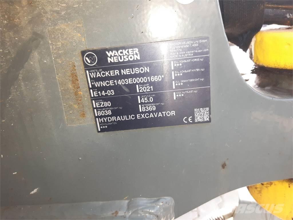 Wacker Neuson EZ80 大型油圧ショベル12t以上（パワーショベル・ユンボ）