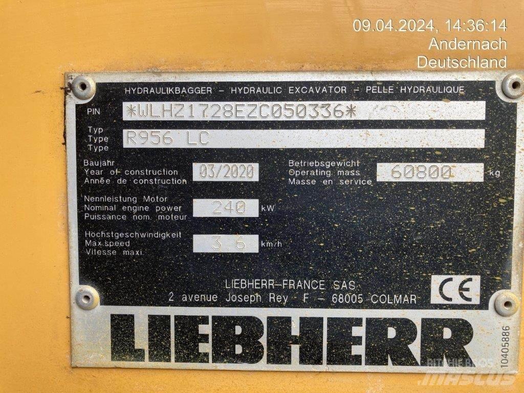 Liebherr R956 LC 大型油圧ショベル12t以上（パワーショベル・ユンボ）