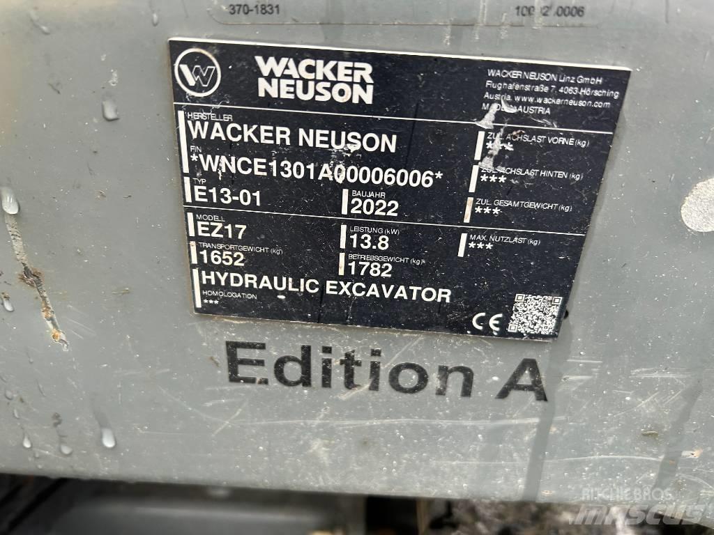 Wacker Neuson EZ17 大型油圧ショベル12t以上（パワーショベル・ユンボ）