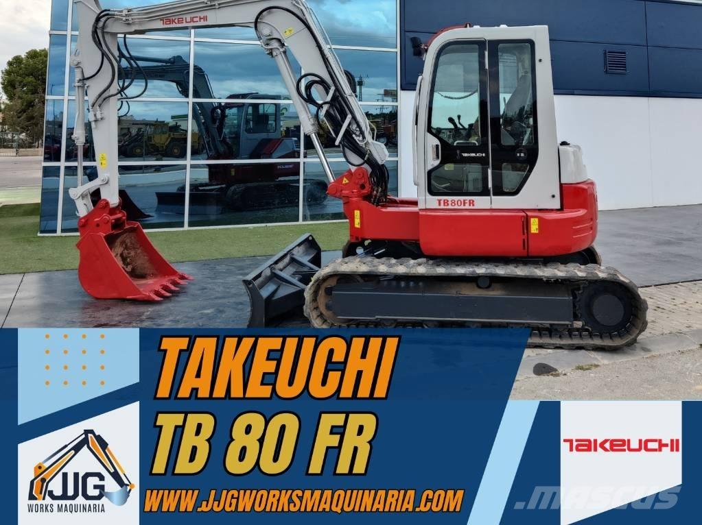 Takeuchi TB 80 FR 中型油圧ショベル 7ｔ-12ｔ（ユンボ・パワーショベル・バックホー）