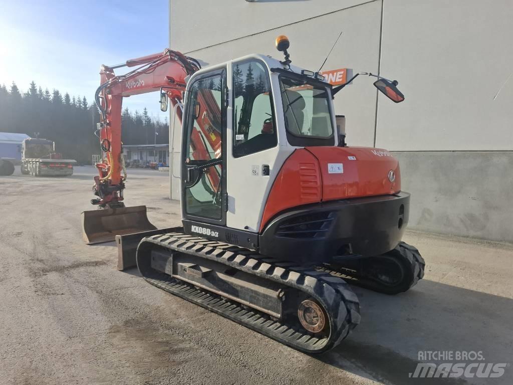 Kubota KX 080-3 中型油圧ショベル 7ｔ-12ｔ（ユンボ・パワーショベル・バックホー）