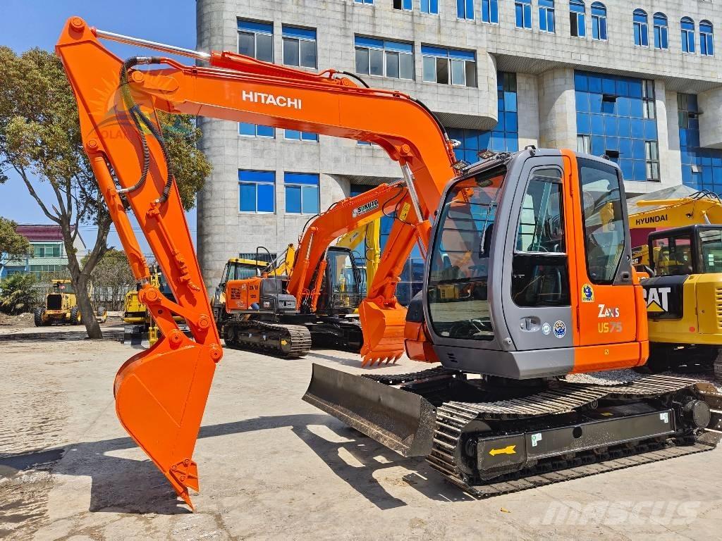 Hitachi ZX 75 中型油圧ショベル 7ｔ-12ｔ（ユンボ・パワーショベル・バックホー）