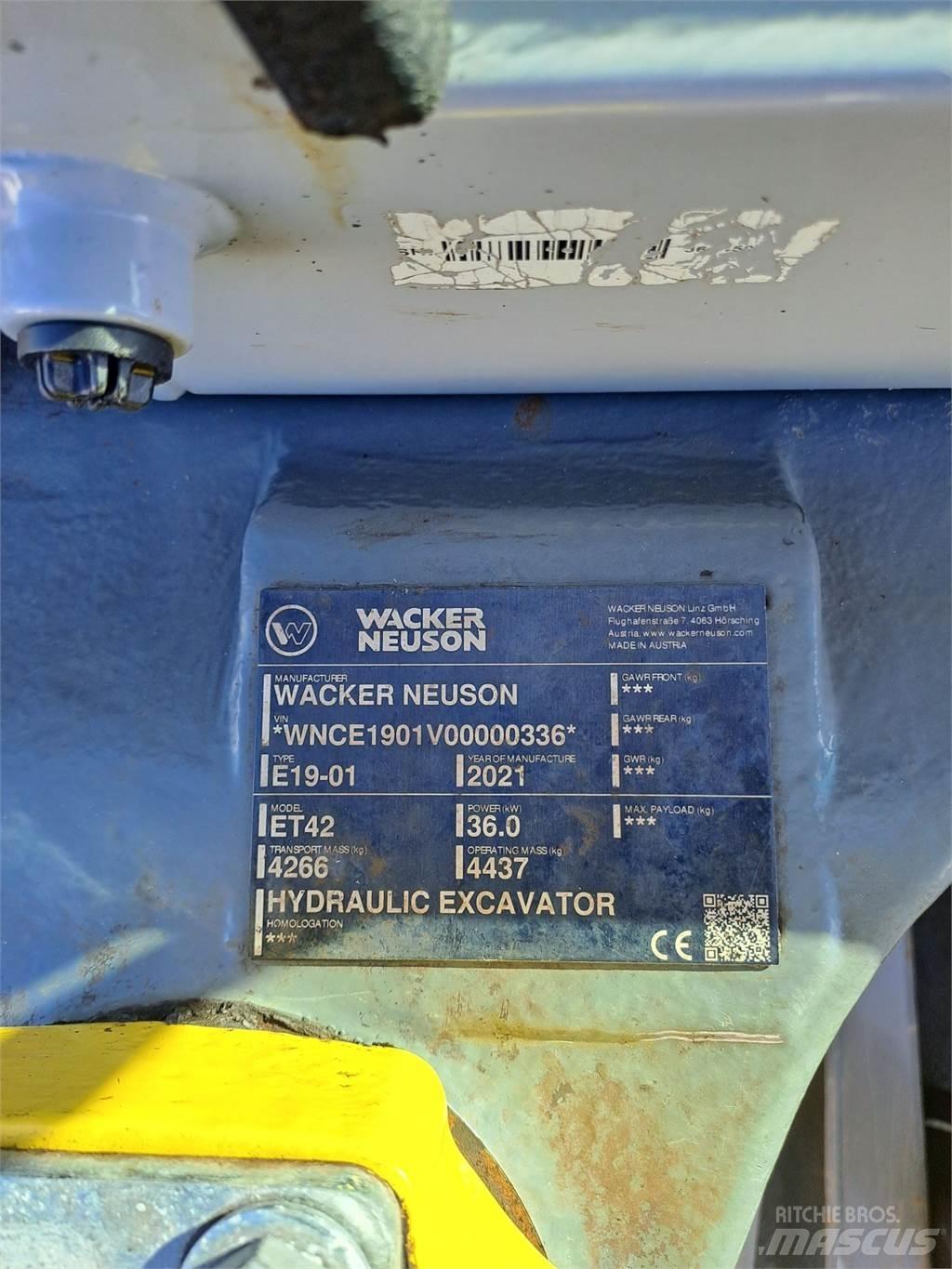 Wacker Neuson ET42 大型油圧ショベル12t以上（パワーショベル・ユンボ）