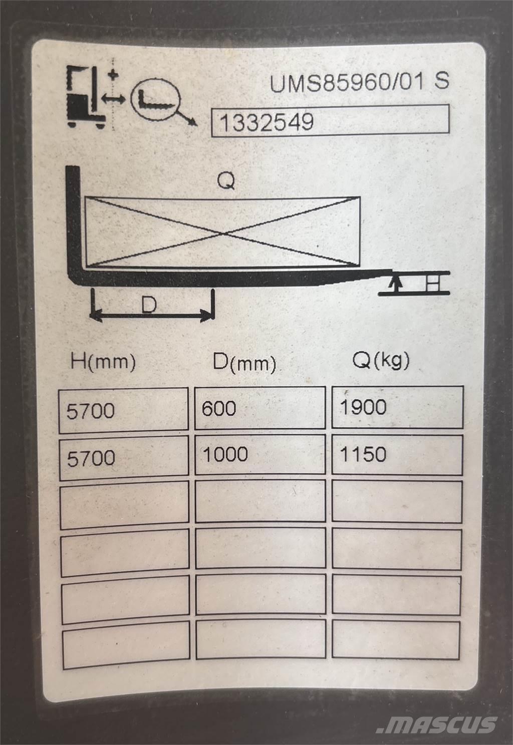 Atlet UMS200 リーチフォークリフト