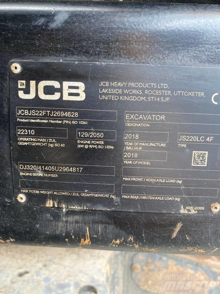 JCB JS 220 LC 大型油圧ショベル12t以上（パワーショベル・ユンボ）