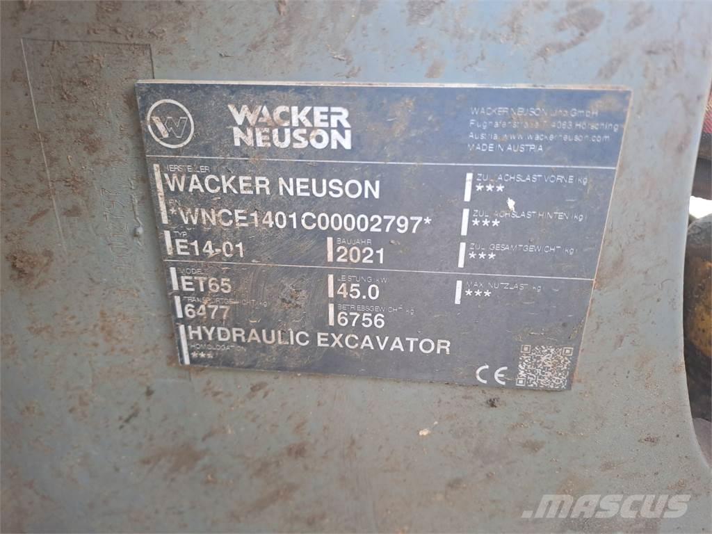 Wacker Neuson ET65 大型油圧ショベル12t以上（パワーショベル・ユンボ）