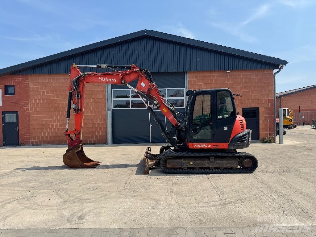 Kubota KX 080-4 中型油圧ショベル 7ｔ-12ｔ（ユンボ・パワーショベル・バックホー）