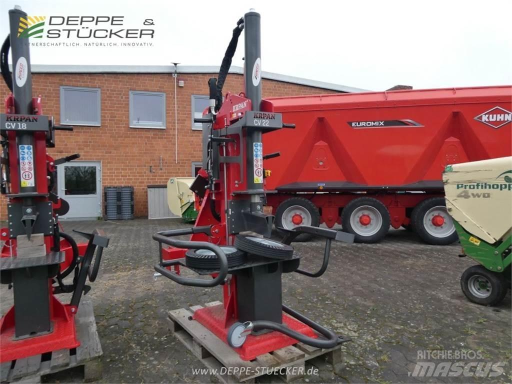 Krpan CV 22 E PRO ウッドスプリッターとカッター