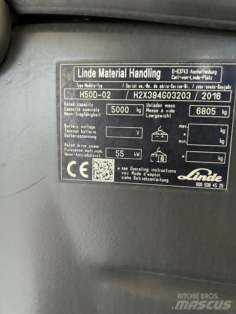 Linde H50D-02 EVO ディーゼル・軽油