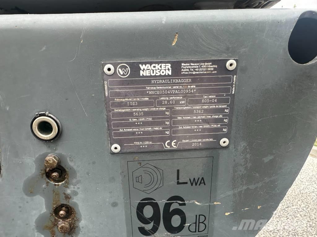 Wacker Neuson 50 Z3 ミニ油圧ショベル 7t以下（ミニユンボ・ミニディガー）