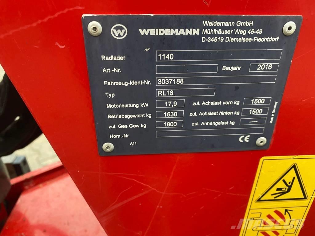 Weidemann 1140 ホイールローダー・タイヤショベル