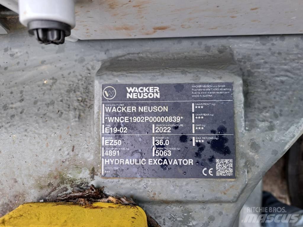 Wacker Neuson EZ50 大型油圧ショベル12t以上（パワーショベル・ユンボ）