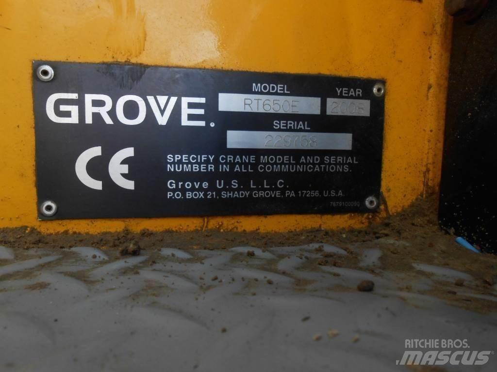 Grove RT 650 E ラフテレーンクレーン