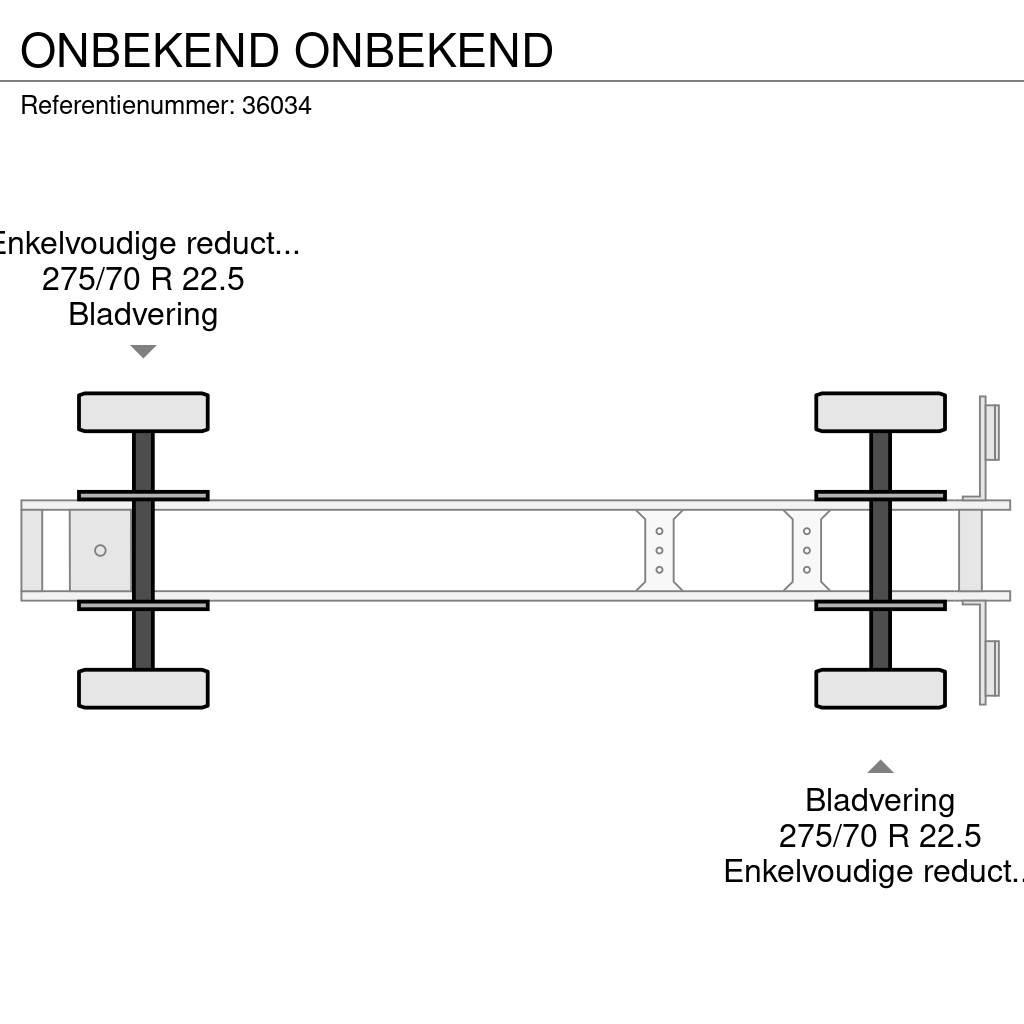  Onbekend ONBEKEND フラットベッドセミトレーラー／ドロップサイドセミトレーラー