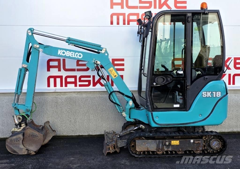 Kobelco SK 18 ミニ油圧ショベル 7t以下（ミニユンボ・ミニディガー）