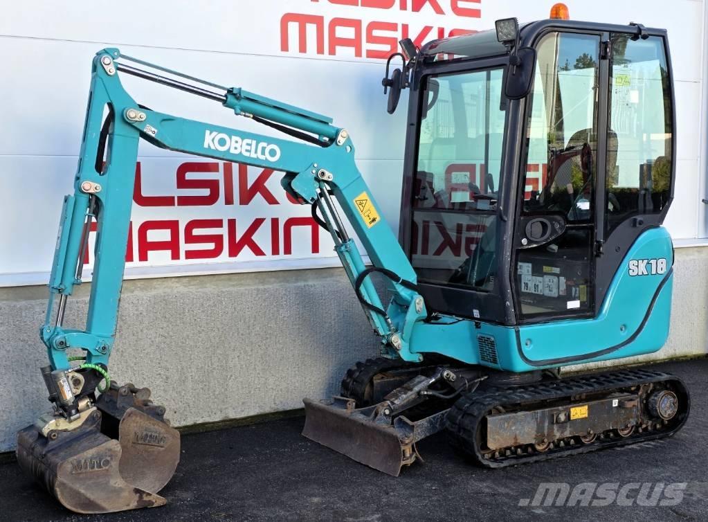 Kobelco SK 18 ミニ油圧ショベル 7t以下（ミニユンボ・ミニディガー）