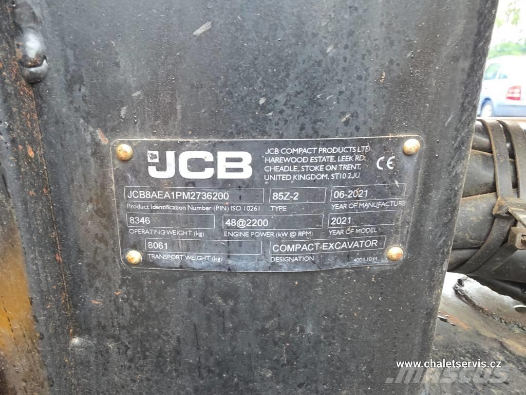 JCB 85 Z-2 中型油圧ショベル 7ｔ-12ｔ（ユンボ・パワーショベル・バックホー）