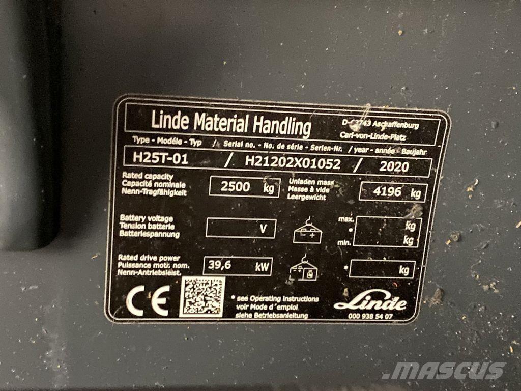 Linde H25T-01 LPGフォークリフト