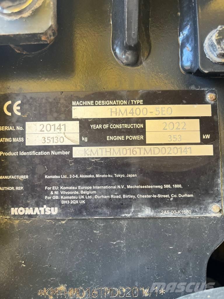 Komatsu HM400-5E0 アーティキュレート式ダンプトラック