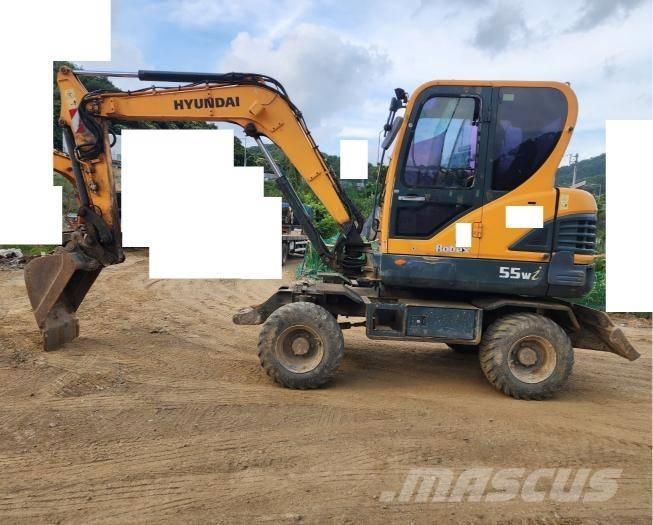 Hyundai Robex 55 W-3 ホイール式油圧ショベル（パワーショベル・ユンボ・バックホー）