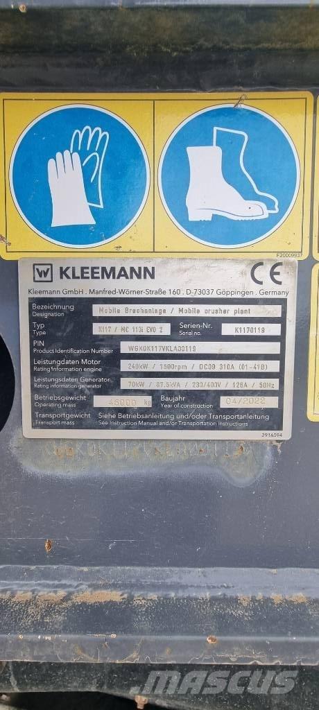 Kleemann MC110i Evo2 クラッシャー固定式