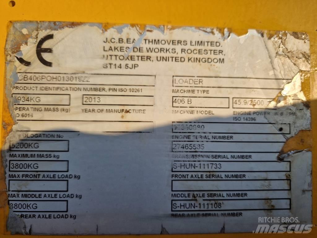 JCB 406 B ホイールローダー・タイヤショベル
