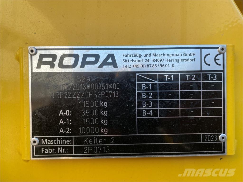 Ropa KEILER 2 ジャガイモ収穫機・掘取機