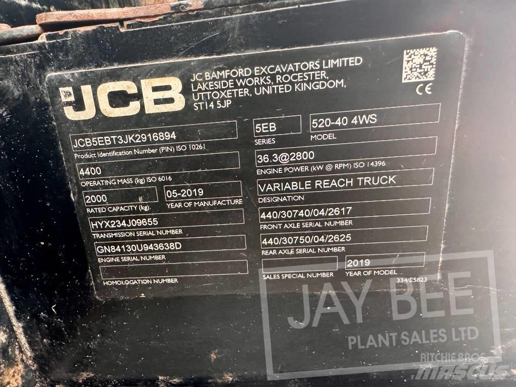 JCB 520-40 テレスコーピックハンドラー