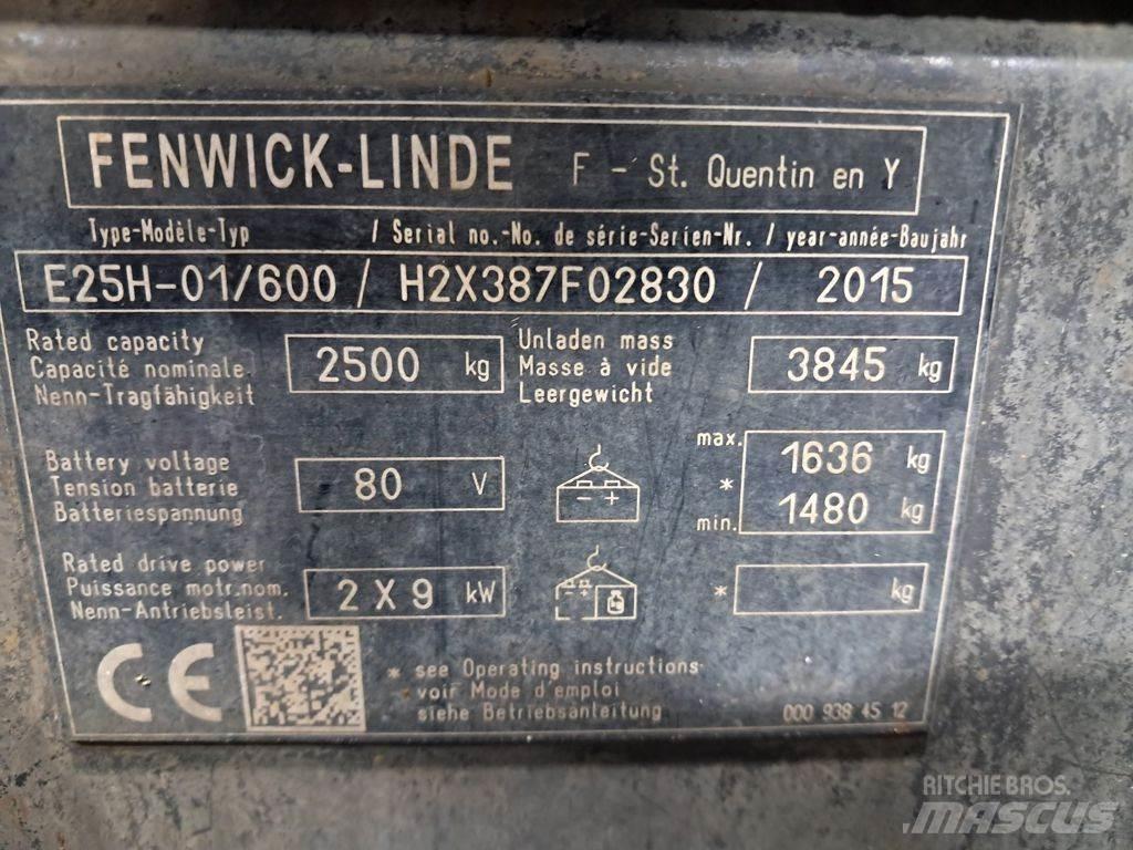 Linde E25H-01/600 バッテリーフォークリフト
