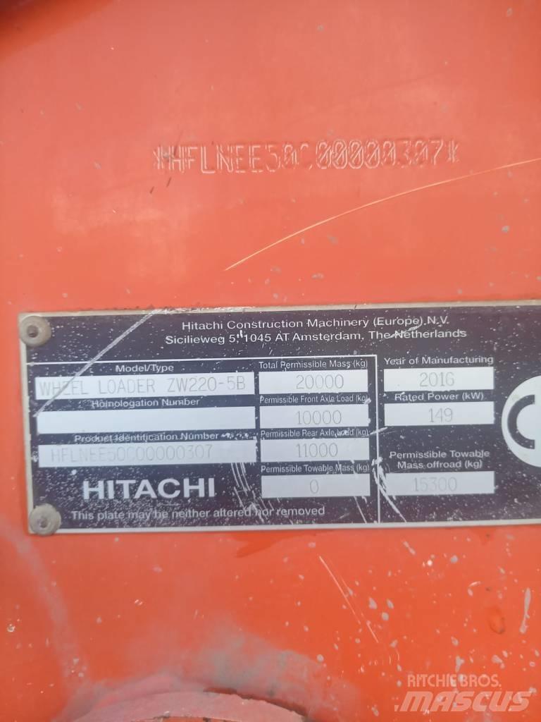 Hitachi ZW 220-6 ホイール式油圧ショベル（パワーショベル・ユンボ・バックホー）