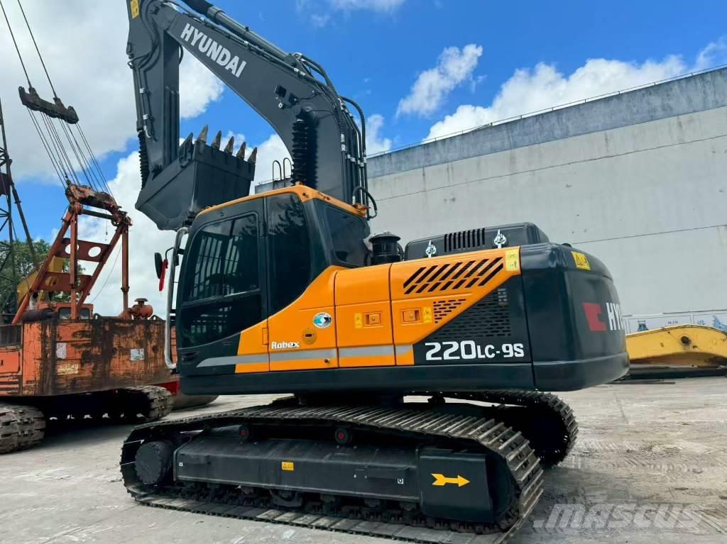 Hyundai r220lc-9s 中型油圧ショベル 7ｔ-12ｔ（ユンボ・パワーショベル・バックホー）