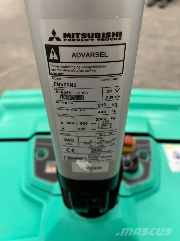 Mitsubishi PBV20N2 ウォーキンフォークリフト