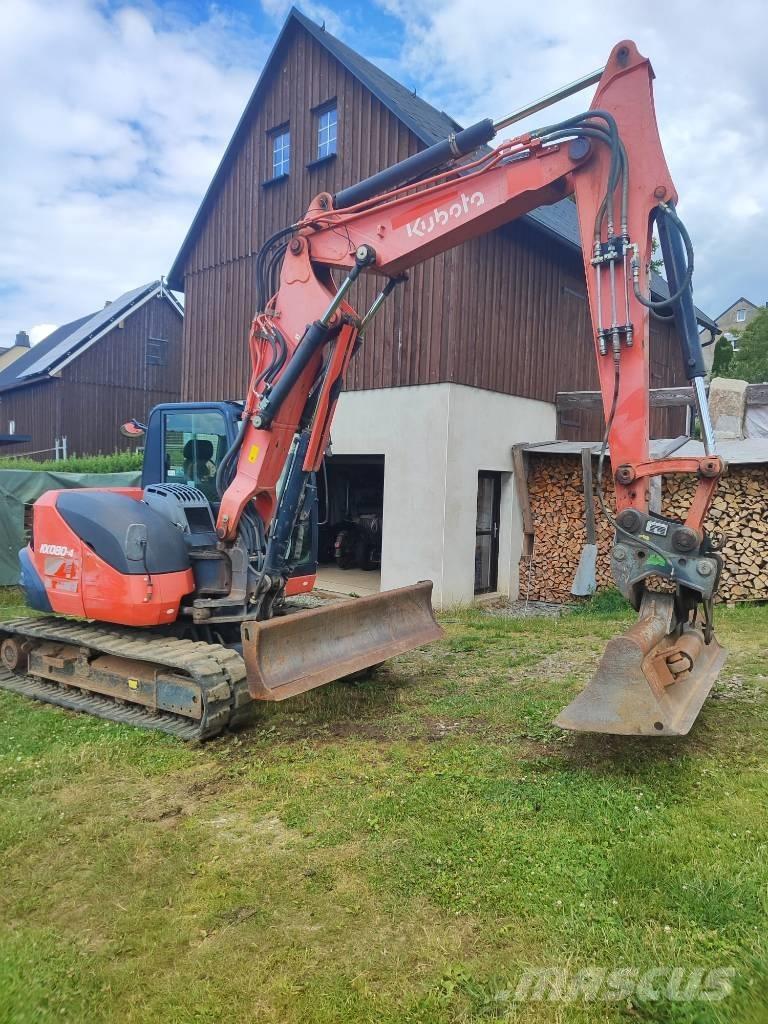 Kubota KX 080-4 中型油圧ショベル 7ｔ-12ｔ（ユンボ・パワーショベル・バックホー）