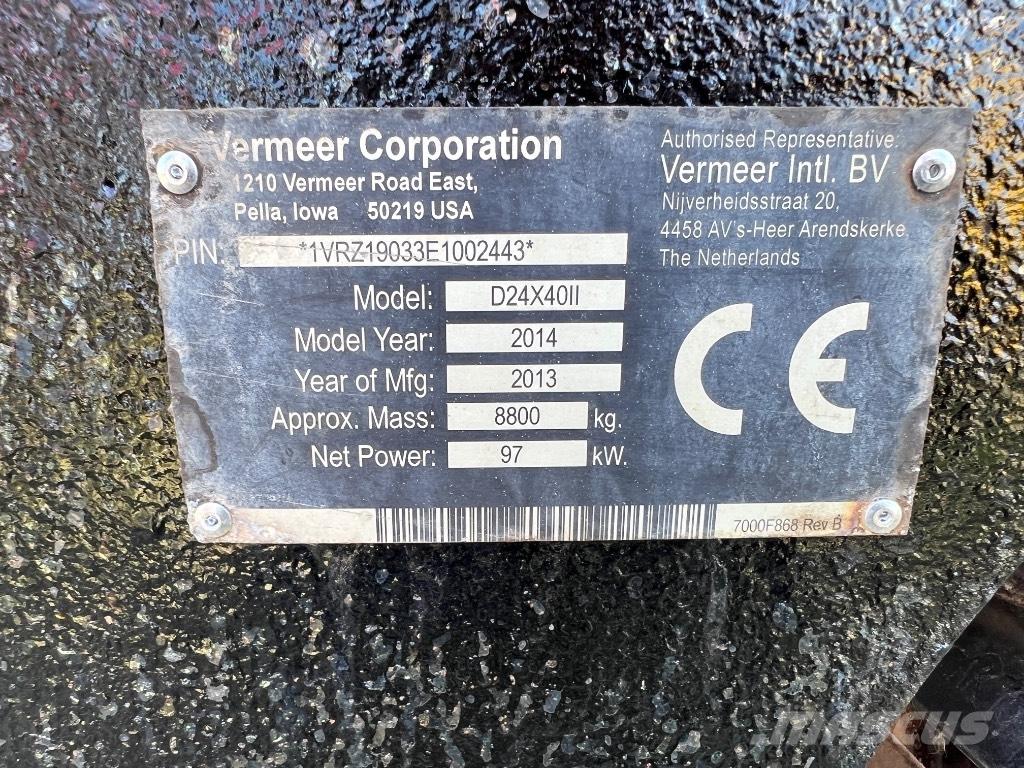 Vermeer D24X40II 水平掘削リグ