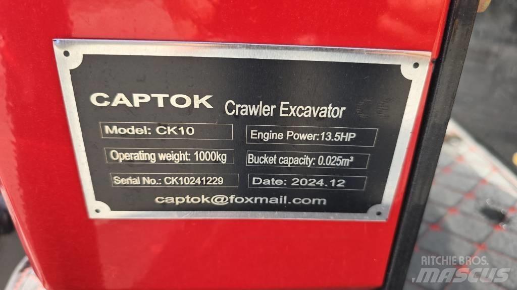 Captok CK10 ミニ油圧ショベル 7t以下（ミニユンボ・ミニディガー）