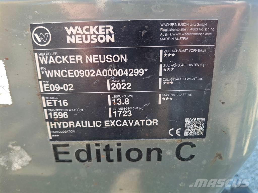 Wacker Neuson ET16 大型油圧ショベル12t以上（パワーショベル・ユンボ）