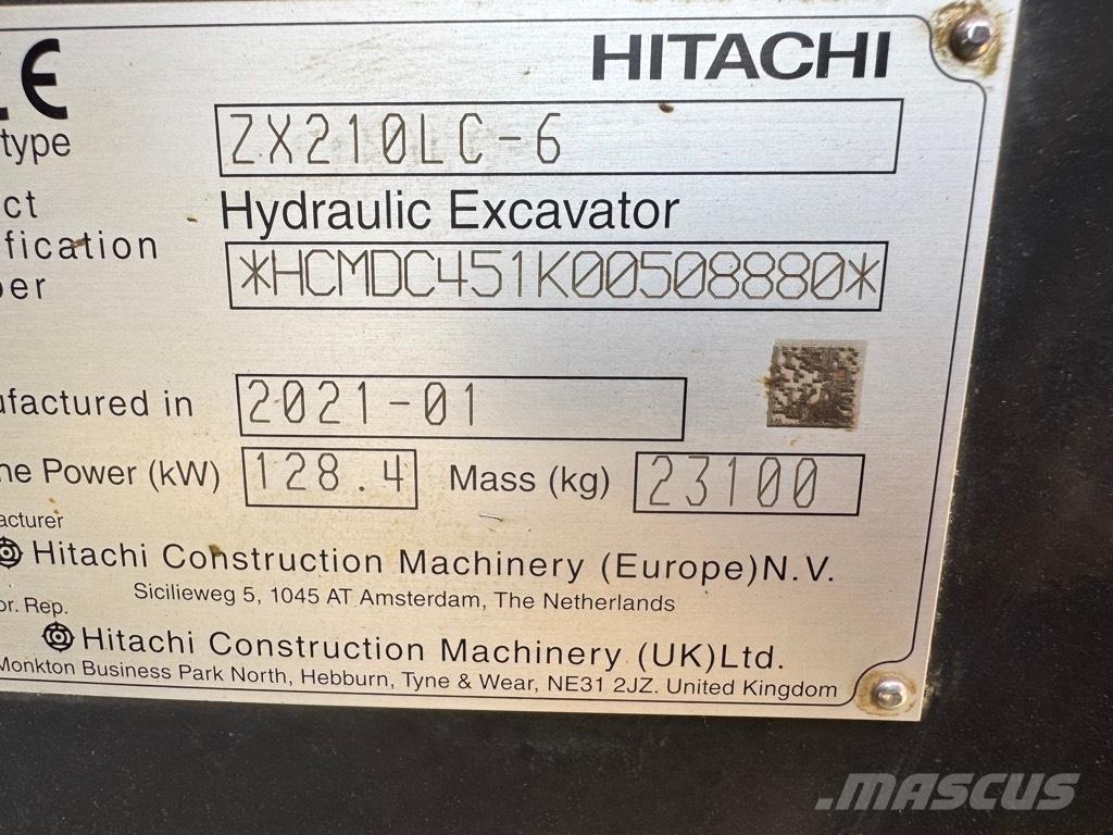 Hitachi ZX 210 LC-6 大型油圧ショベル12t以上（パワーショベル・ユンボ）