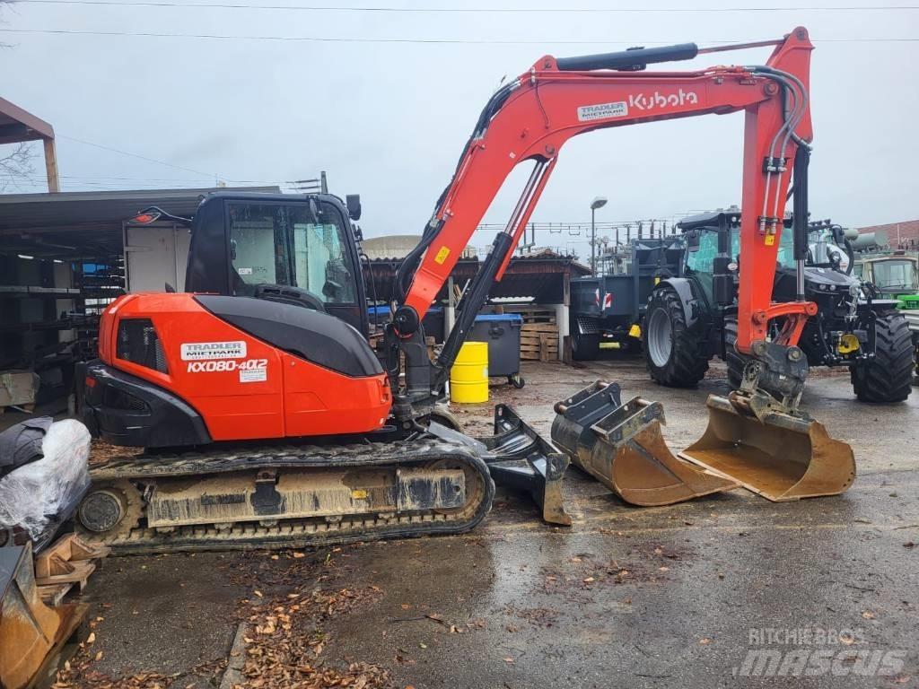 Kubota KX 080-4 ミニ油圧ショベル 7t以下（ミニユンボ・ミニディガー）