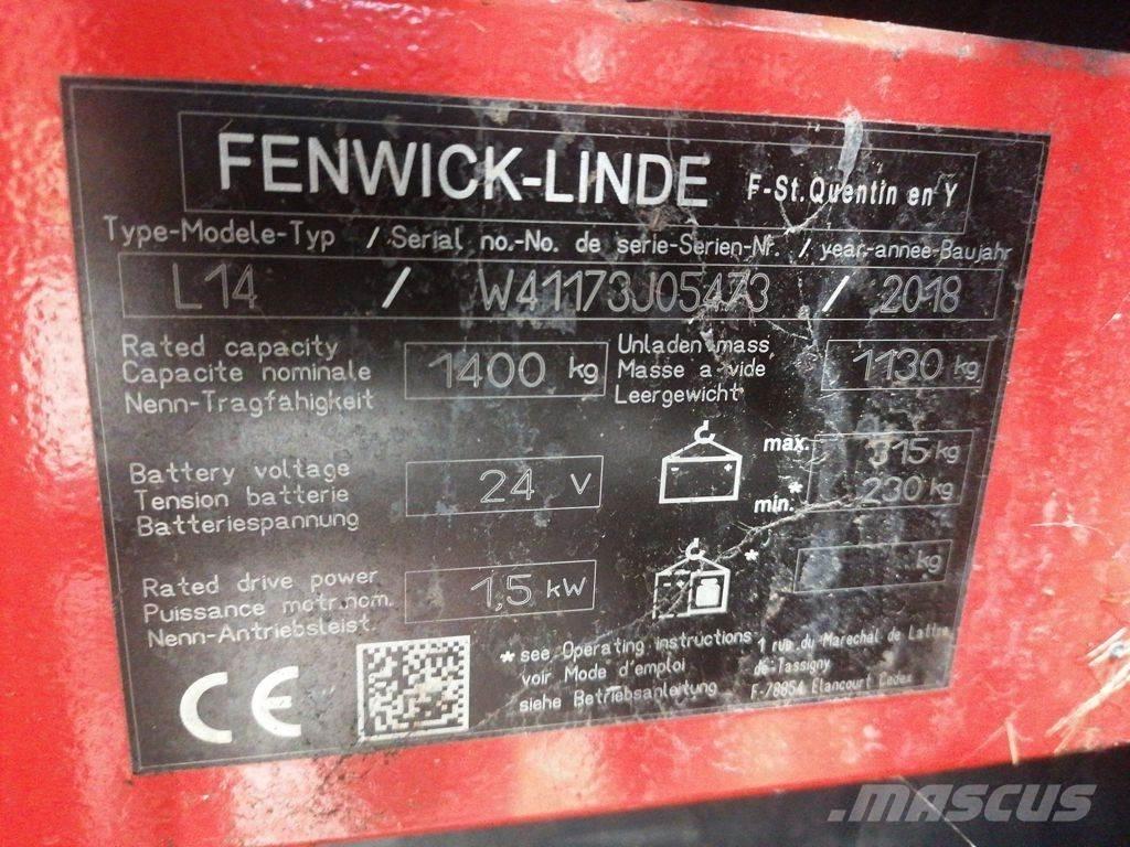 Linde L14 ウォーキンフォークリフト