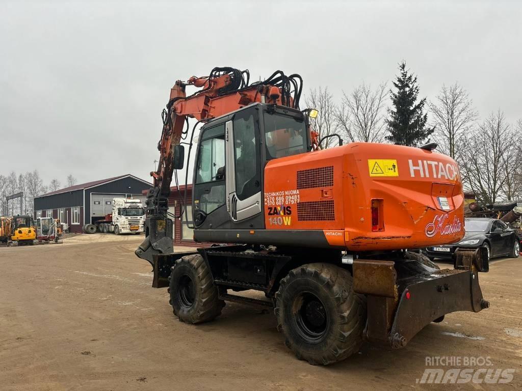 Hitachi ZX 140 W-3 ホイール式油圧ショベル（パワーショベル・ユンボ・バックホー）